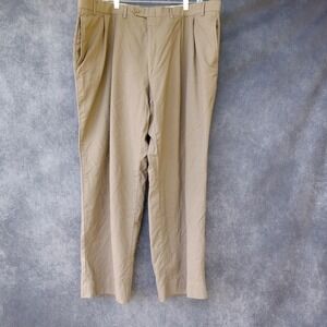 Lauren Ralph Lauren Mens Total Comfort WOOL Tan Dress Pants‎ Size 42 Classic
